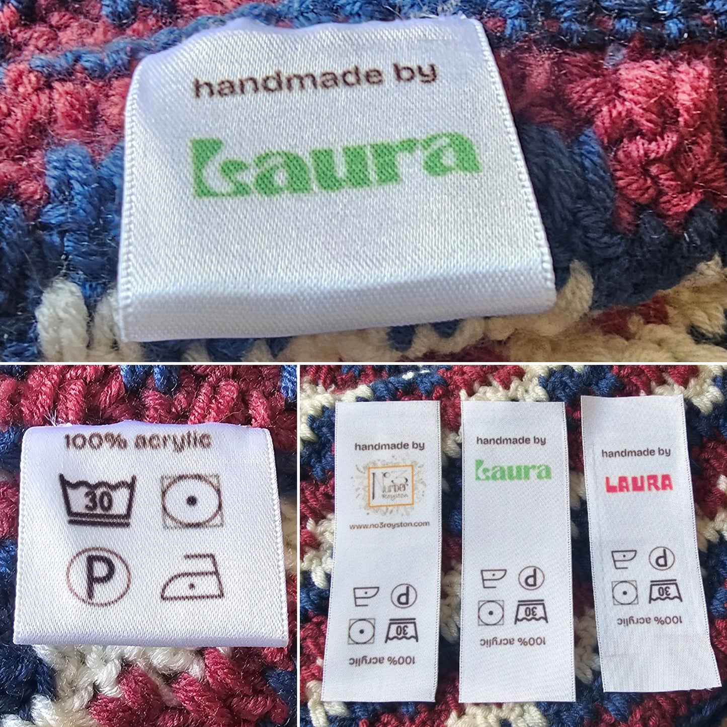 Personalised woven labels for crafters (pack of 10)