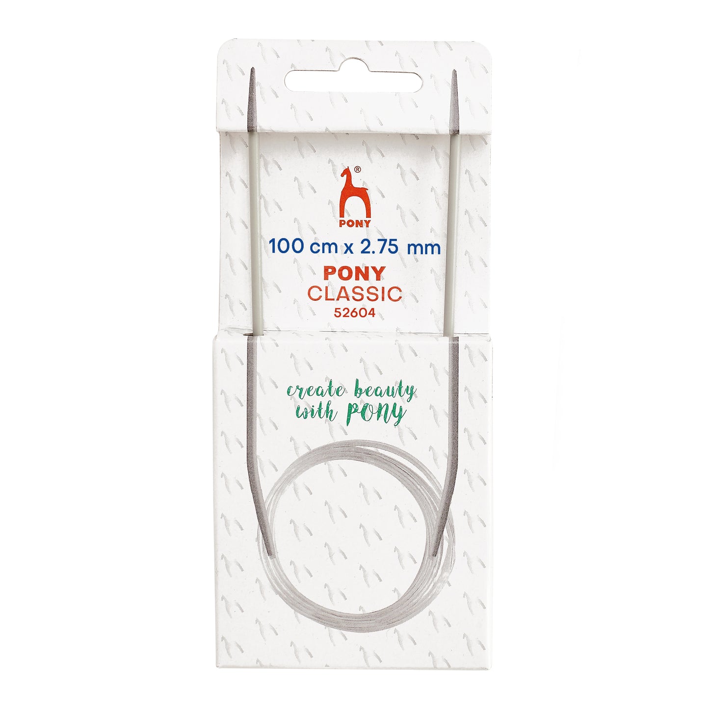 100 cm knitting needles circular fixed Pony Classic