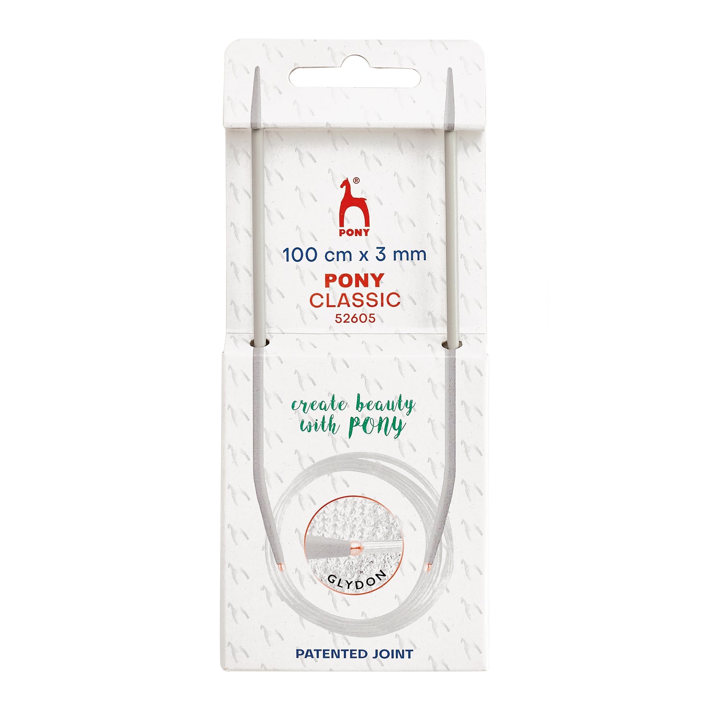100 cm knitting needles circular fixed Pony Classic