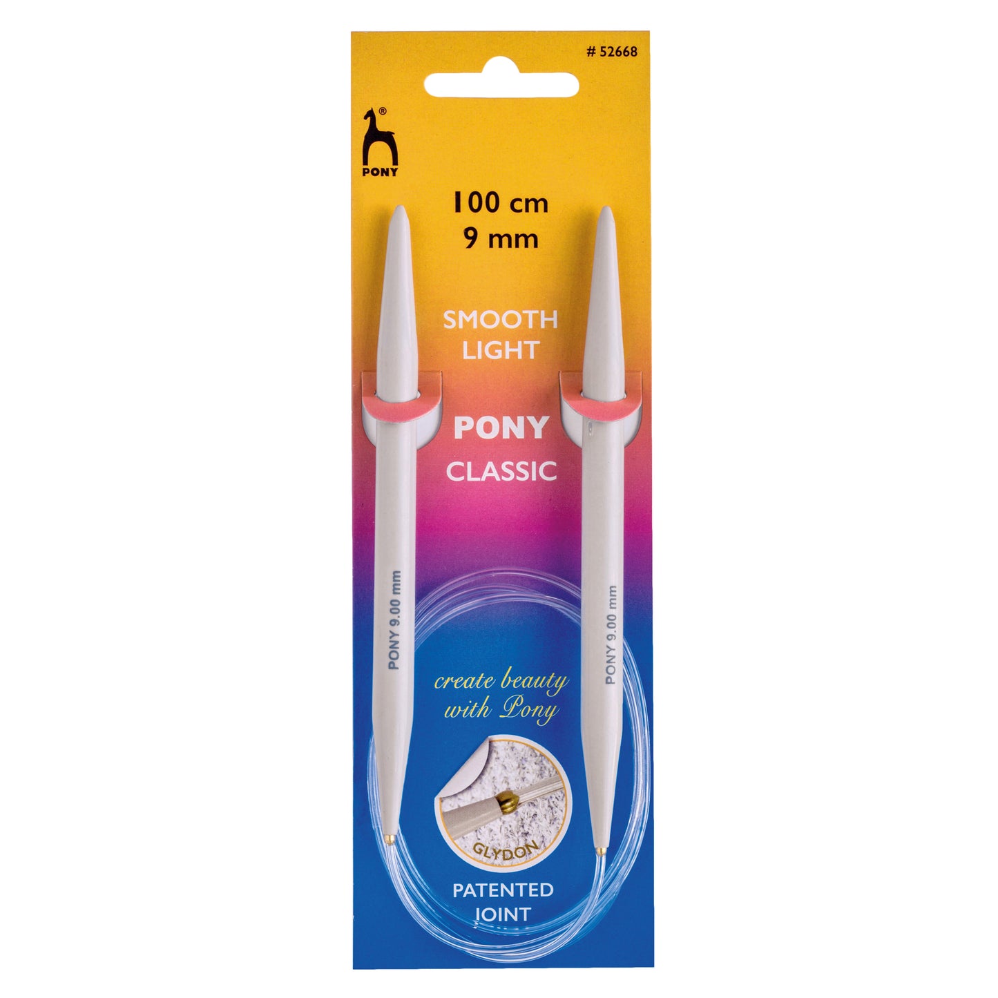 100 cm knitting needles circular fixed Pony Classic