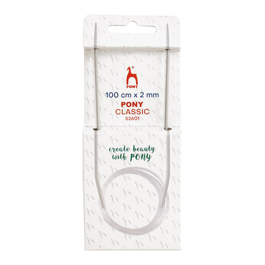 100 cm knitting needles circular fixed Pony Classic
