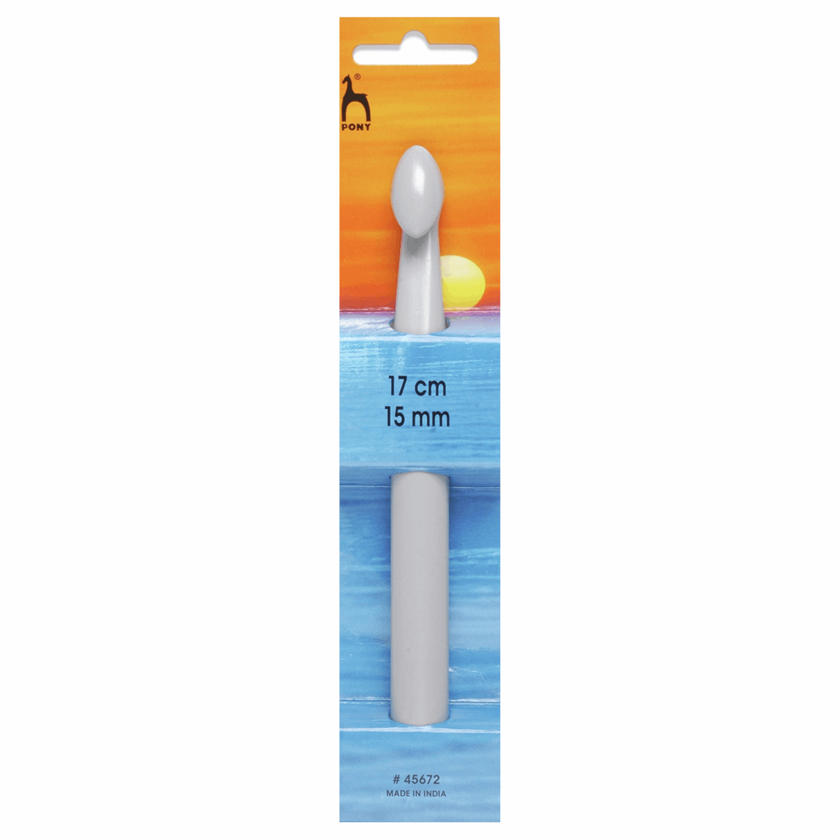 crochet hook aluminium 15 cm Pony