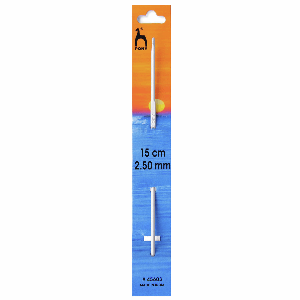 crochet hook aluminium 15 cm Pony