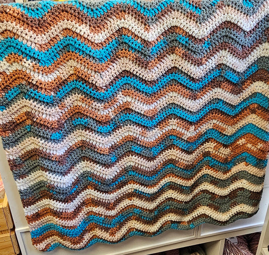 Wave Blanket Crochet Pattern