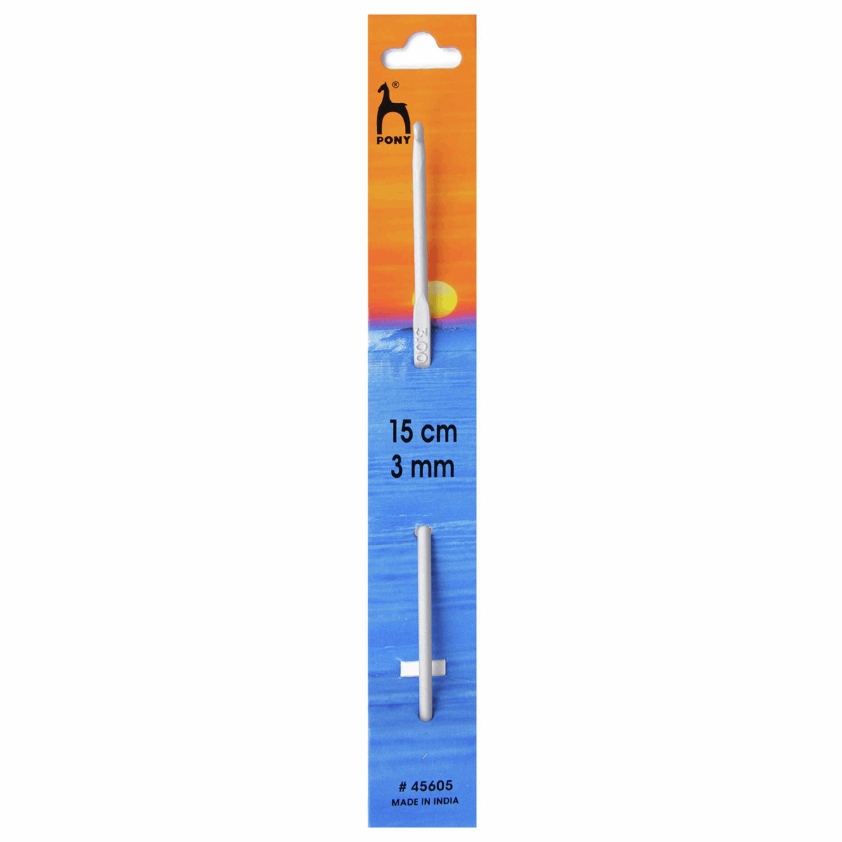 crochet hook aluminium 15 cm Pony