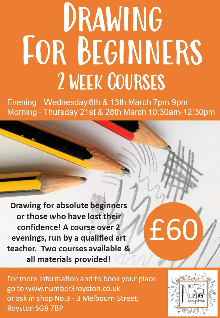 Drawing For Beginners 2 week course