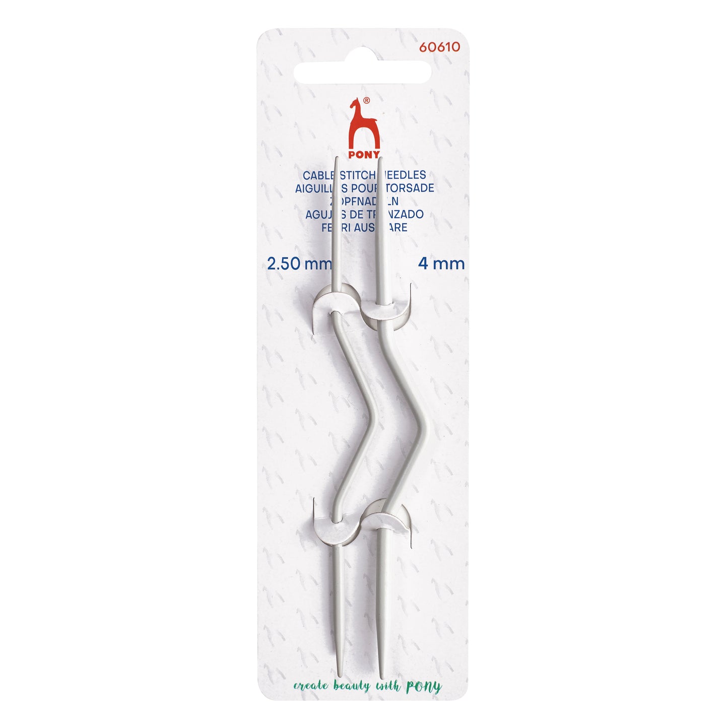 Cable stitch needle