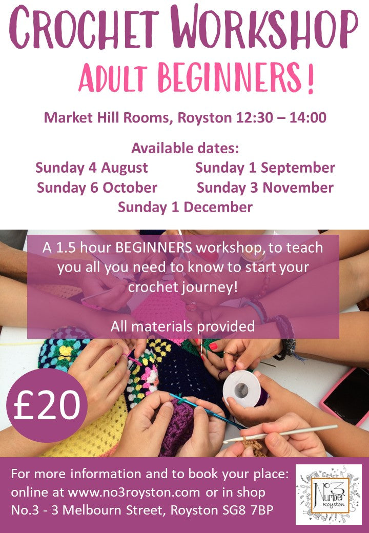 Crochet Workshop for Beginners – No.3 Royston