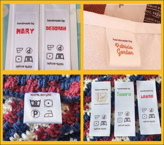 Personalised woven labels for crafters (pack of 10)