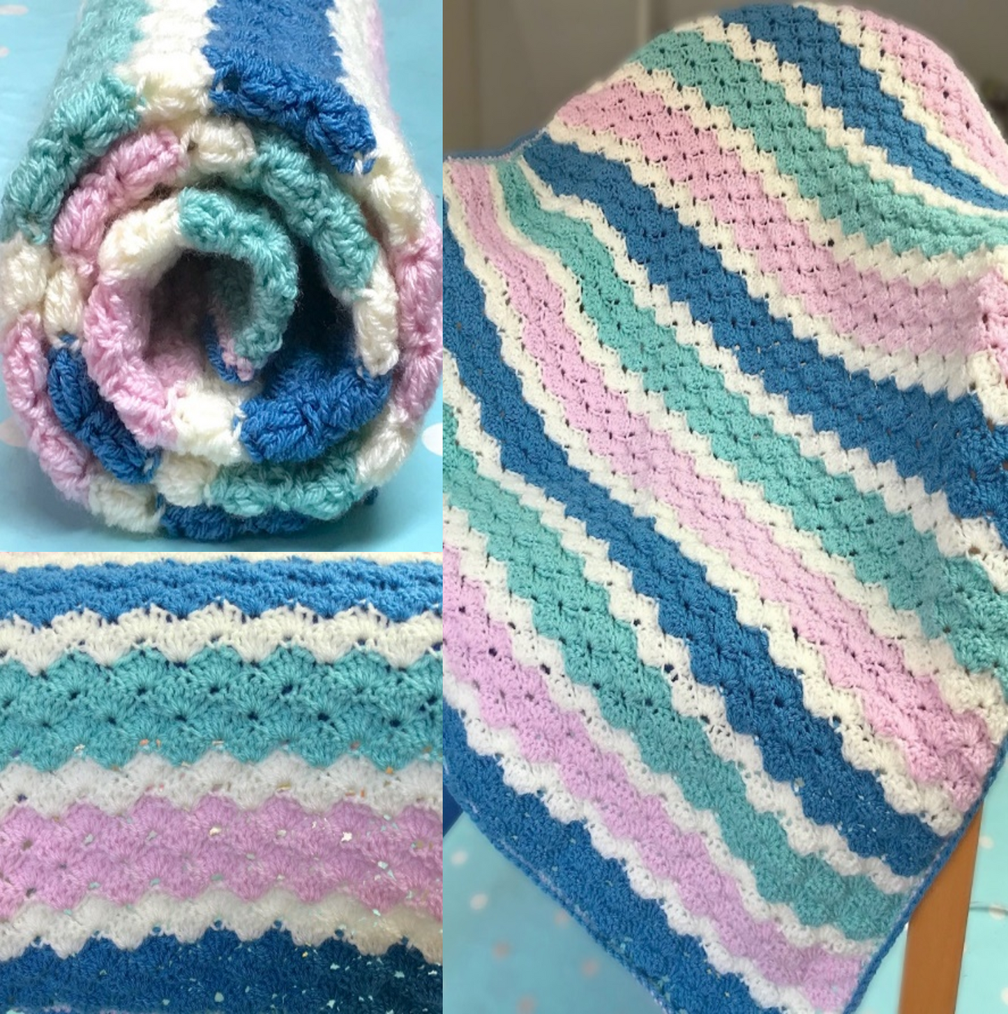 Sherbert Seaside Baby Blanket Pattern